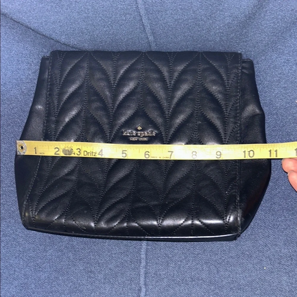 Kate Spade Black Quilted Shoulder Bag with Chain - Picture 8 of 9
